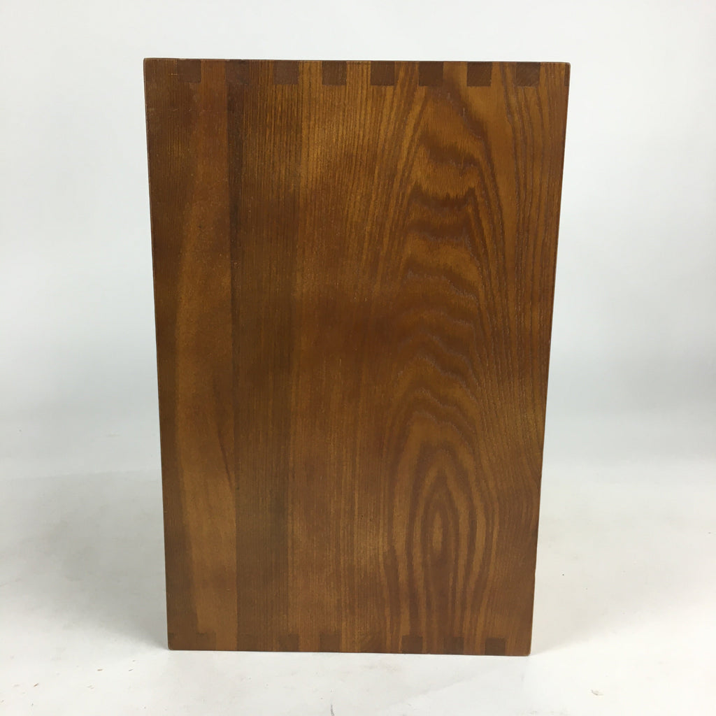 Japanese Wooden Medicine Chest Vtg Kusuri Tansu 9 Drawers Brown T282