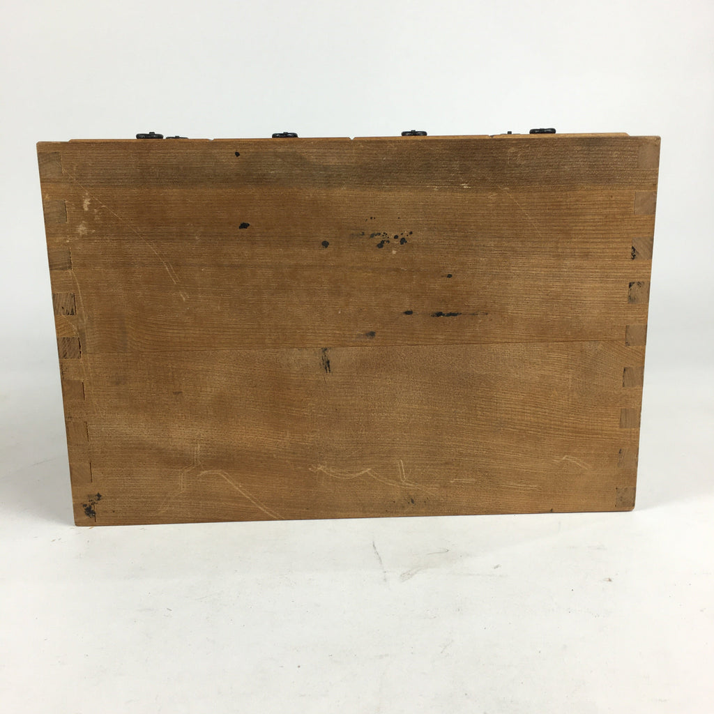 Japanese Wooden Medicine Chest Vtg Kusuri Tansu 9 Drawers Brown T282