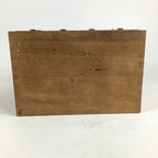 Japanese Wooden Medicine Chest Vtg Kusuri Tansu 9 Drawers Brown T282