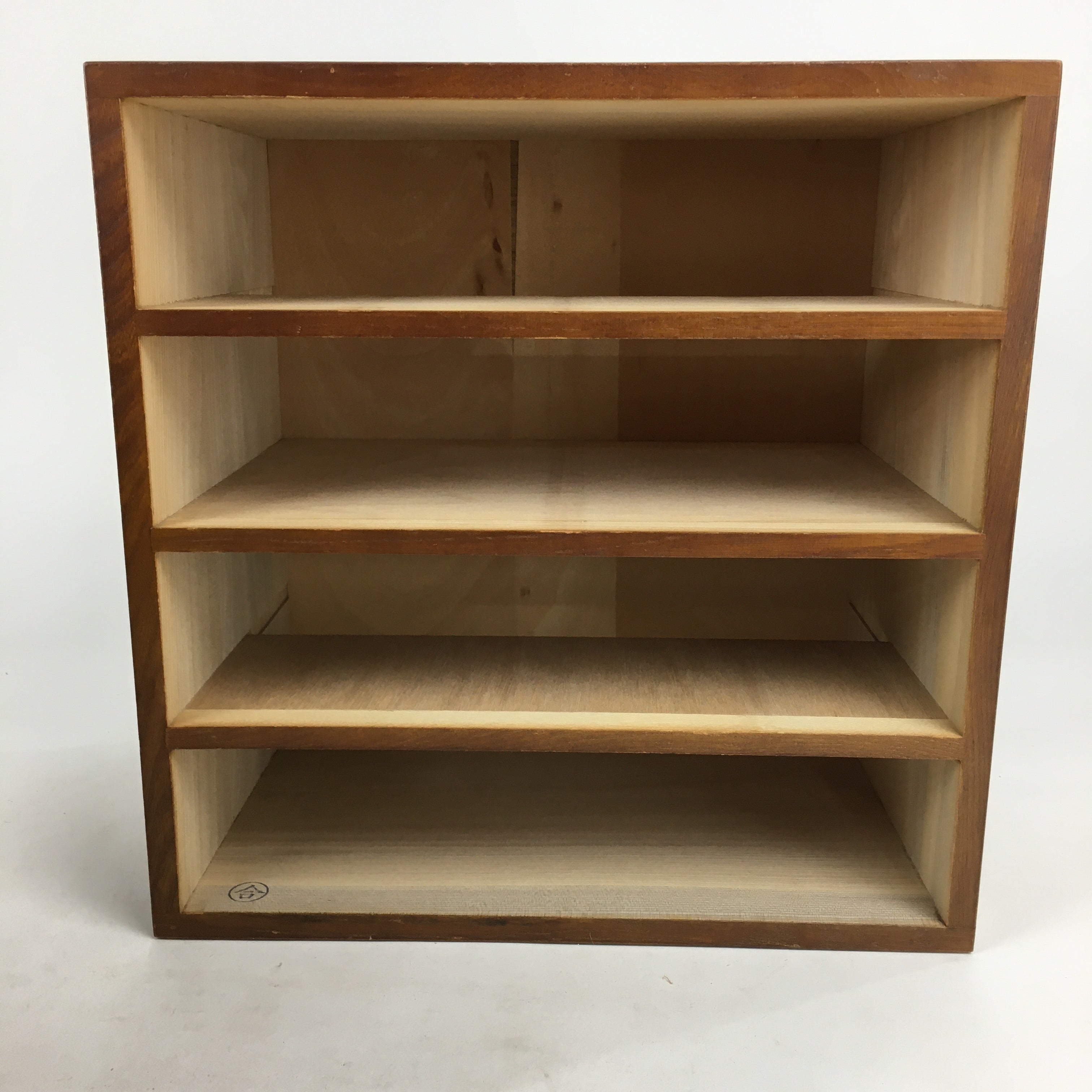 Japanese Wooden Medicine Chest Vtg Kusuri Tansu 9 Drawers Brown T282