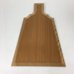 Japanese Wooden Paddle Shape Plate Vtg Battledore Hagoita Sara Brown UR592