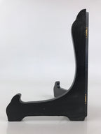 Japanese Wooden Plate Stand Picture Frame Stand Vtg Display Saratate Black JK459