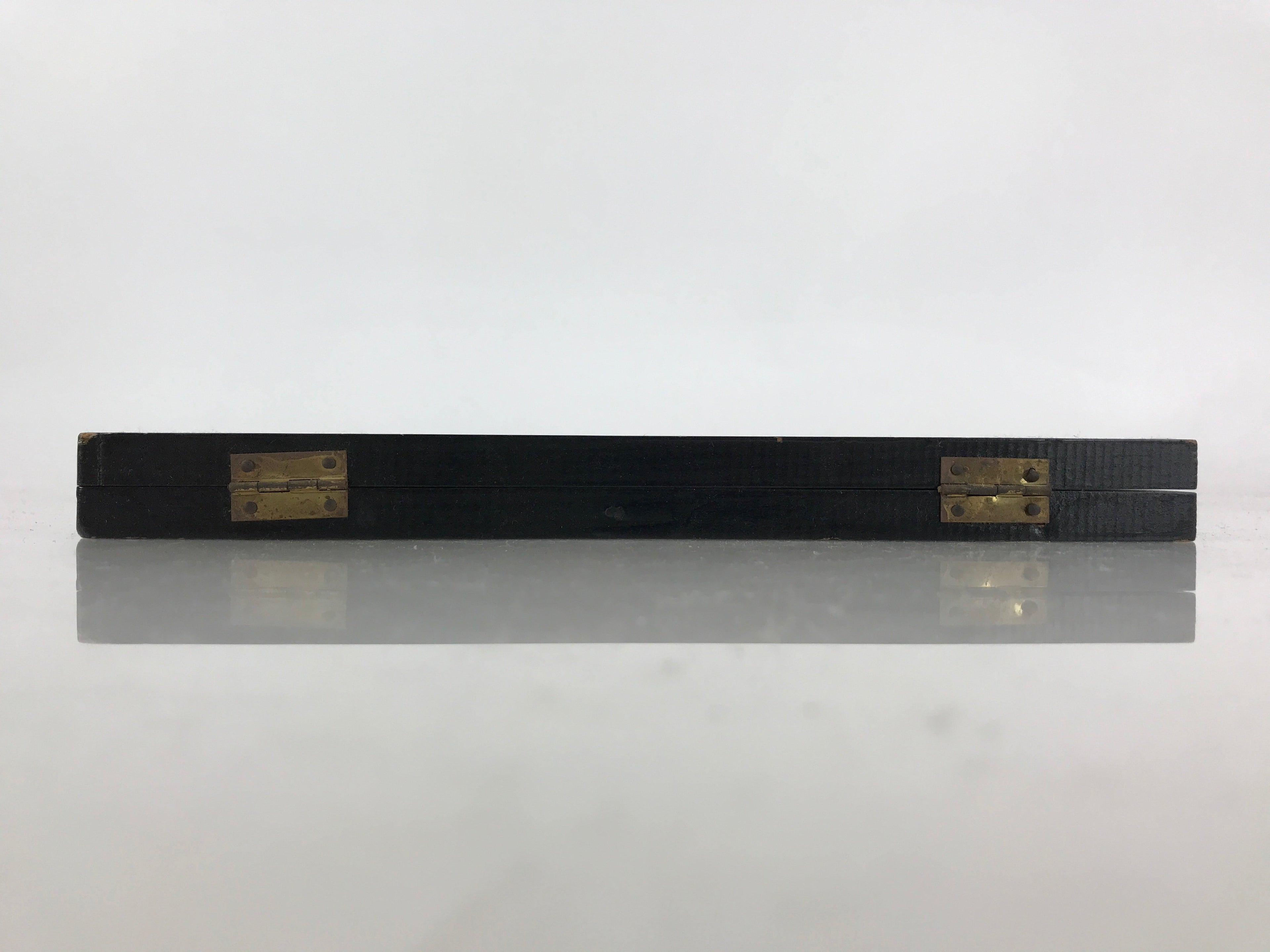 Japanese Wooden Plate Stand Picture Frame Stand Vtg Display Saratate Black JK459