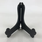 Japanese Wooden Plate Stand Picture Frame Stand Vtg Display Saratate Black JK461