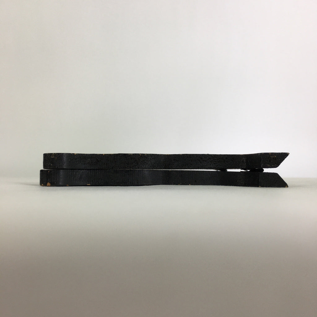 Japanese Wooden Plate Stand Vtg Picture Plate Display Saratate Black JK327