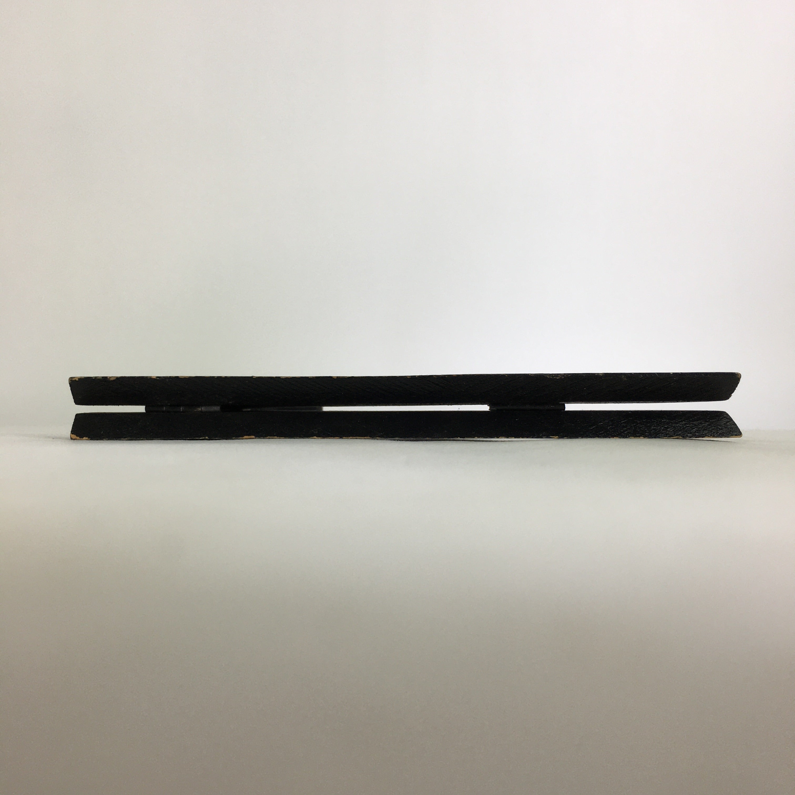 Japanese Wooden Plate Stand Vtg Picture Plate Display Saratate Black JK327