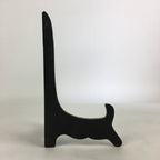 Japanese Wooden Plate Stand Vtg Picture Plate Display Saratate Black JK329