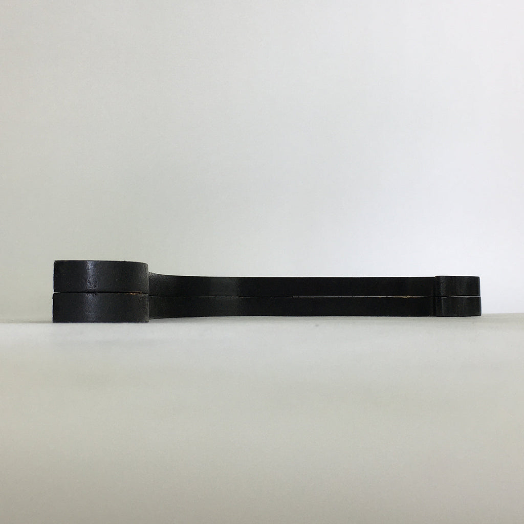 Japanese Wooden Plate Stand Vtg Picture Plate Display Saratate Black JK333