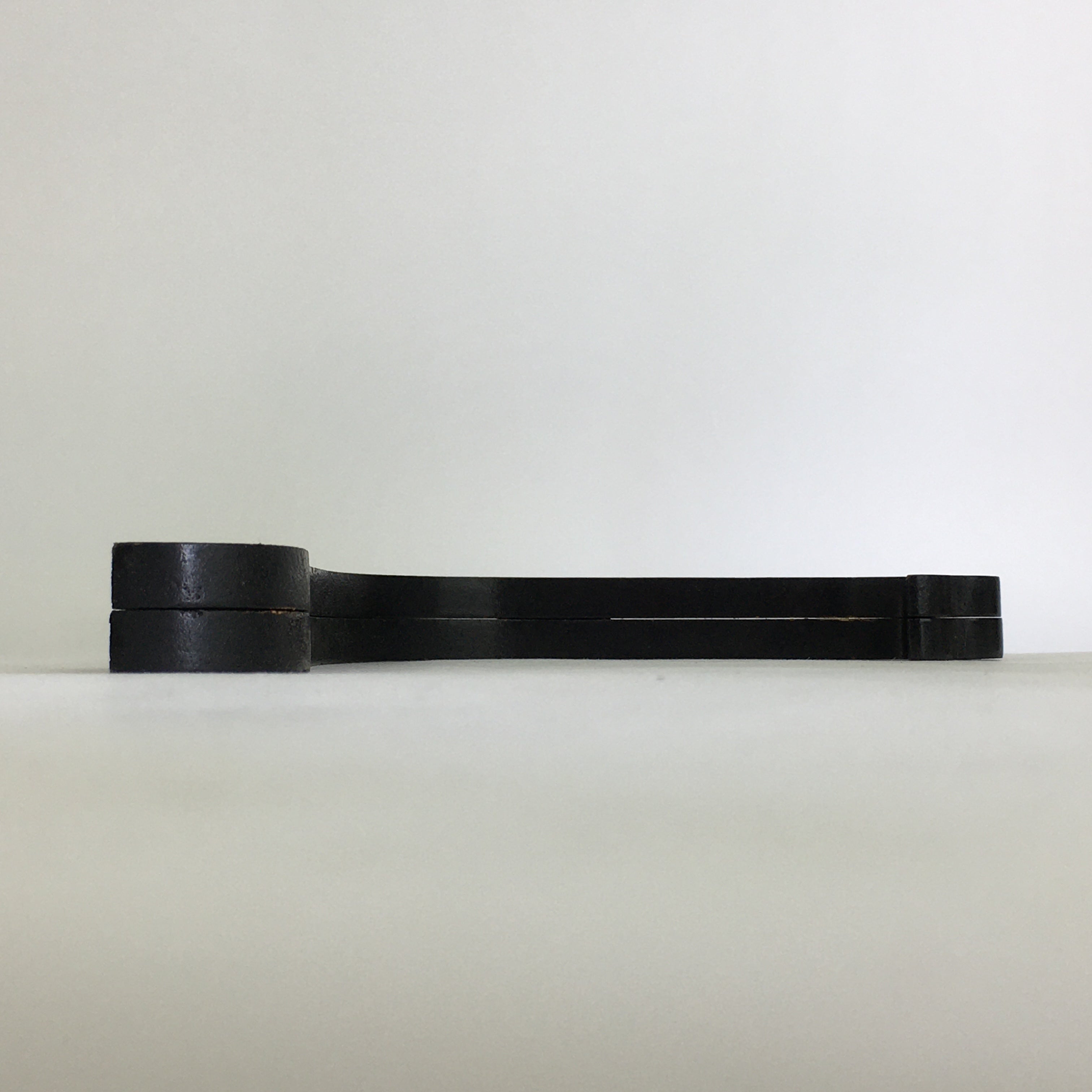 Japanese Wooden Plate Stand Vtg Picture Plate Display Saratate Black JK333
