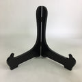 Japanese Wooden Plate Stand Vtg Picture Plate Display Saratate Black JK333
