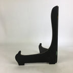 Japanese Wooden Plate Stand Vtg Picture Plate Display Saratate Black JK334