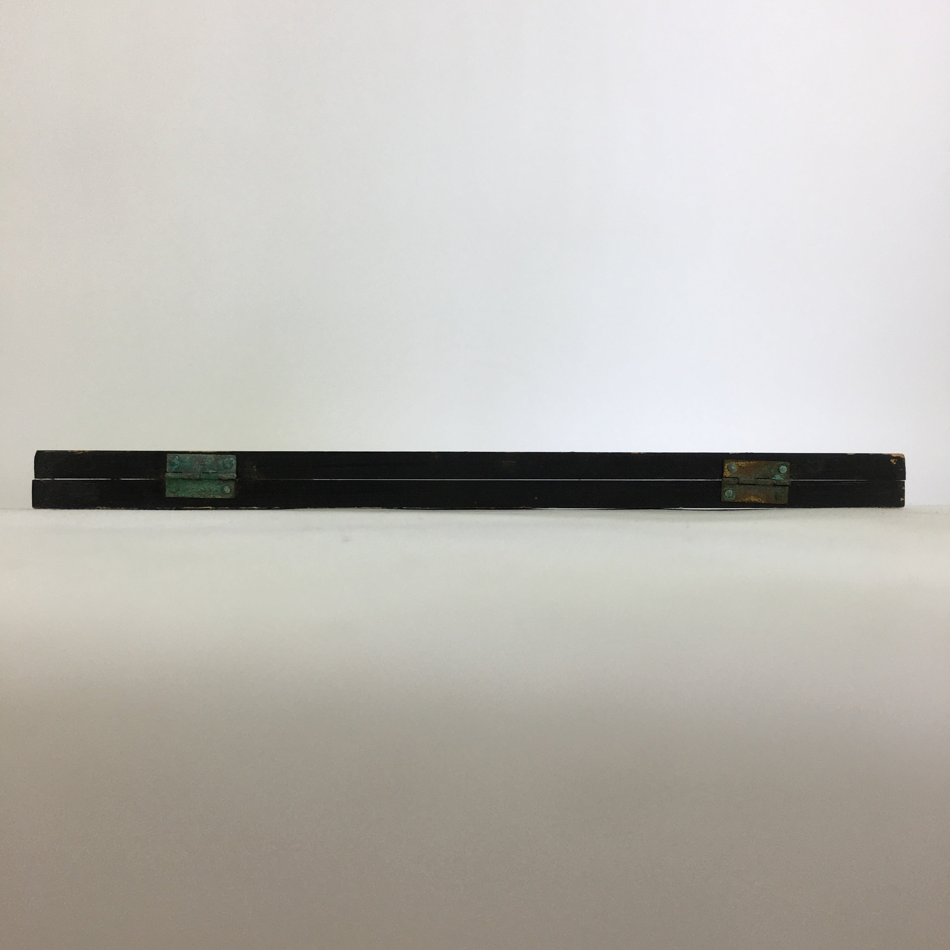 Japanese Wooden Plate Stand Vtg Picture Plate Display Saratate Black JK334