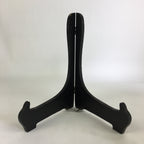 Japanese Wooden Plate Stand Vtg Picture Plate Display Saratate Black JK334
