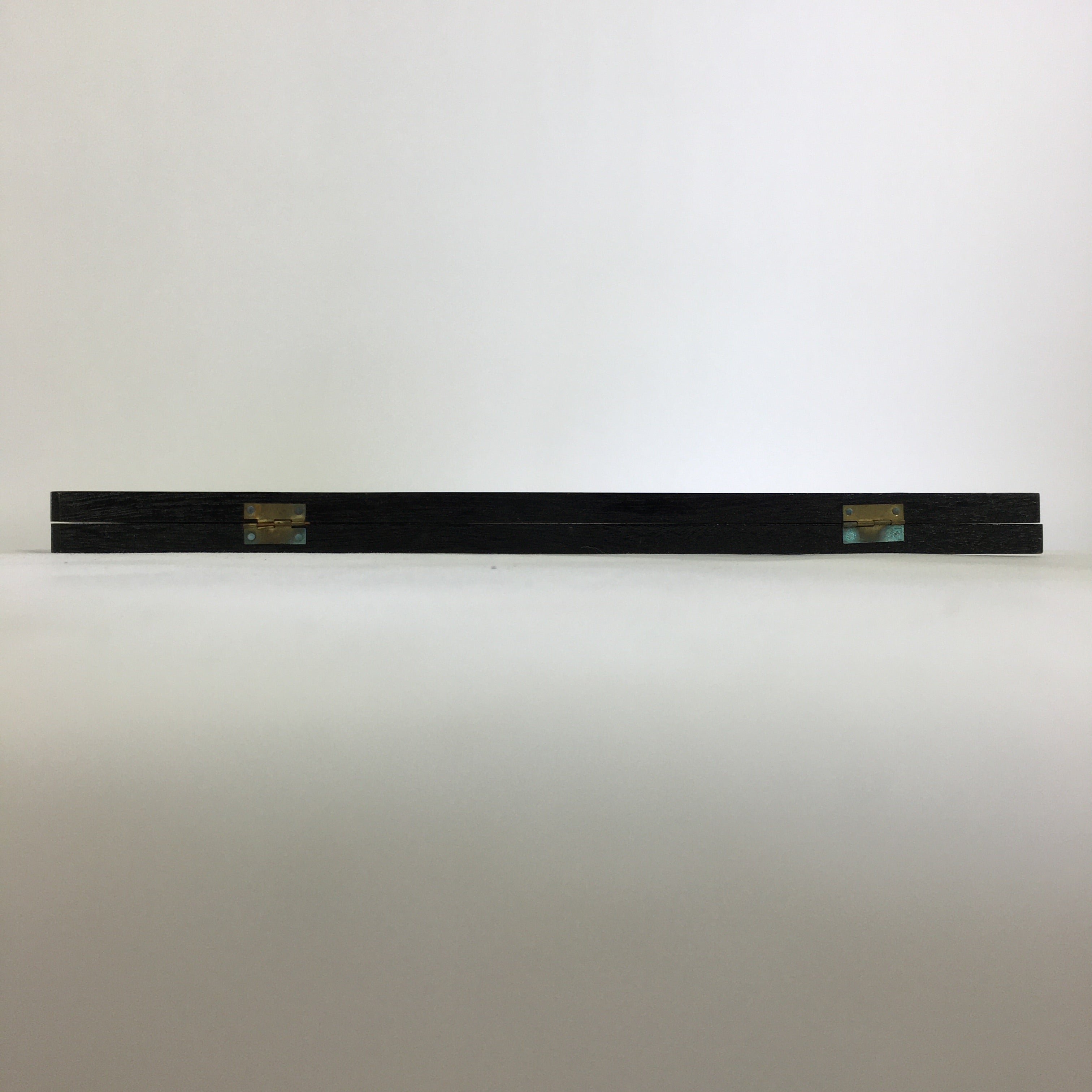 Japanese Wooden Plate Stand Vtg Picture Plate Display Saratate Black JK336