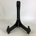 Japanese Wooden Plate Stand Vtg Picture Plate Display Saratate Black JK336