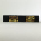 Japanese Wooden Plate Stand Vtg Picture Plate Display Saratate Black JK337