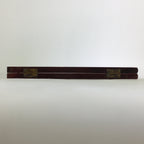 Japanese Wooden Plate Stand Vtg Picture Plate Display Saratate Brown JK332