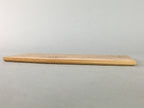 Japanese Wooden Plate Vtg Straight Grain Temple Chrysanthemum Crest UR230