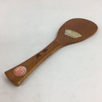 Japanese Wooden Rice Scoop Shamoji Vtg Sushi Cooking Taga Brown JK312