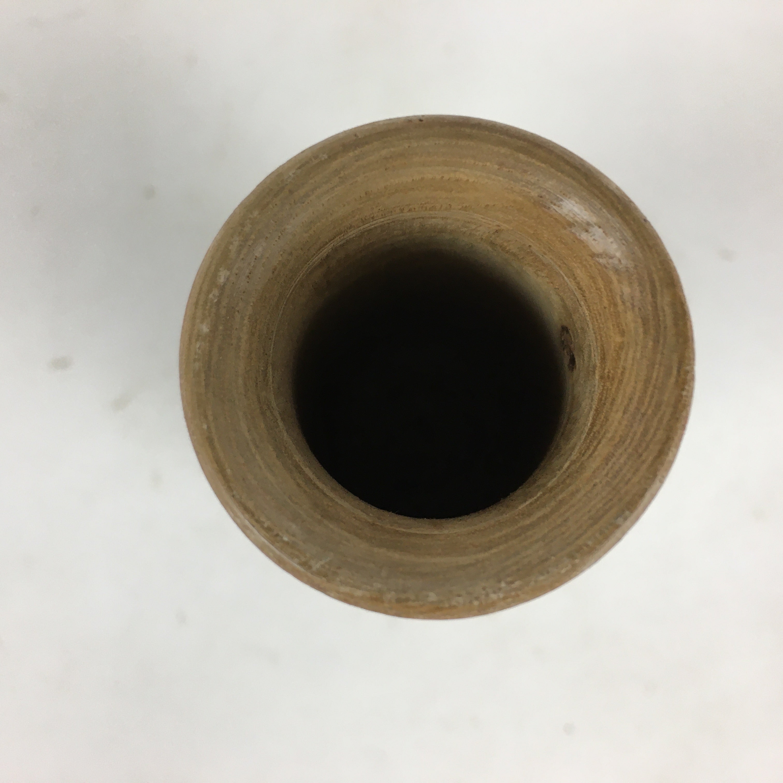 Japanese Wooden Sake Bottle Vtg Hollow Out Wood Tokkuri Brown TS385