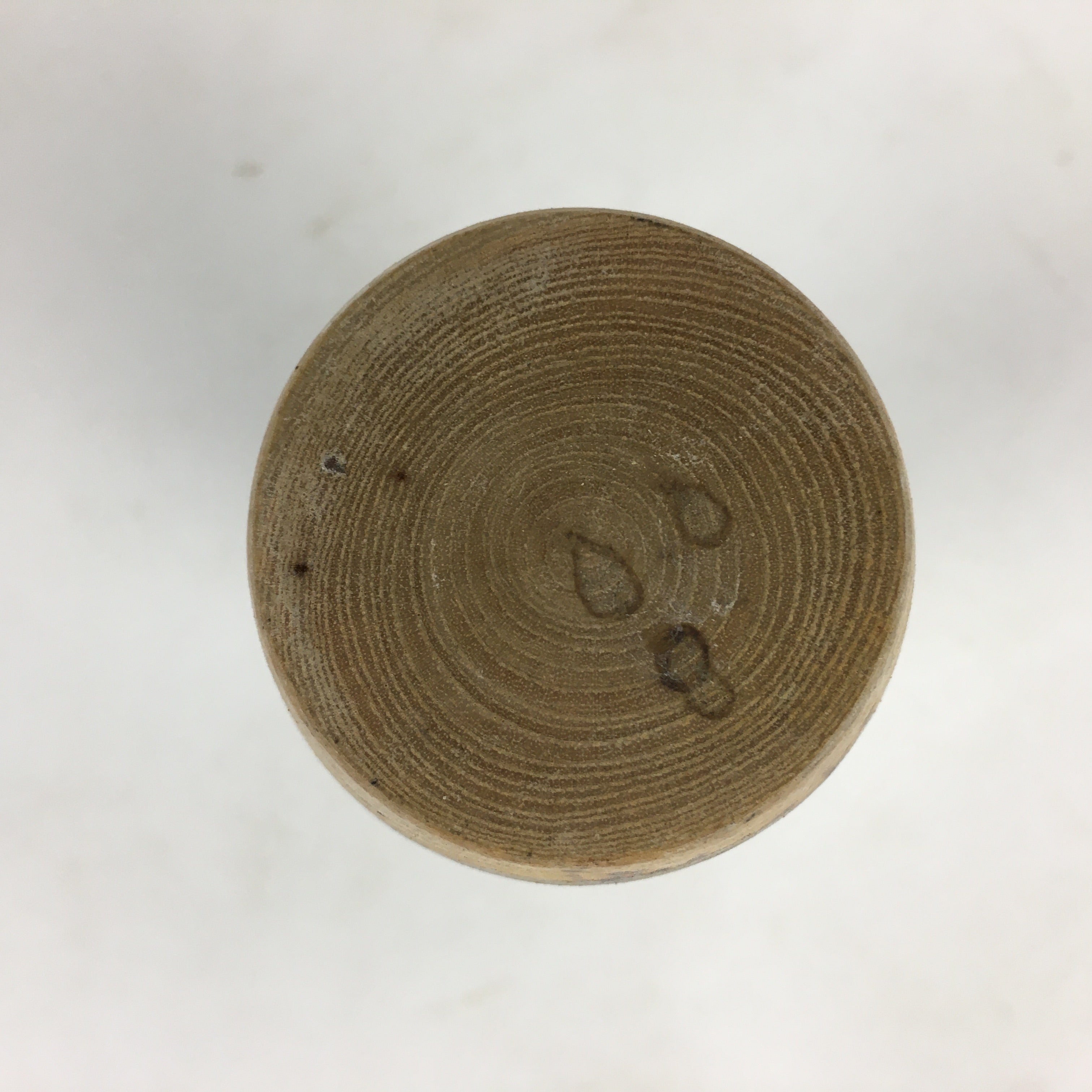 Japanese Wooden Sake Bottle Vtg Hollow Out Wood Tokkuri Brown TS385