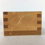 Japanese Wooden Sake Cup Guinomi Sakazuki Vtg Masu Natural UR186