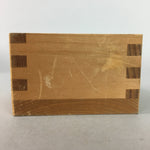 Japanese Wooden Sake Cup Guinomi Sakazuki Vtg Masu Natural UR186