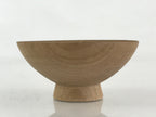 Japanese Wooden Sake Cup Vtg Fuji Mountain Guinomi Ochoko Sakazuki Brown G72