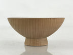 Japanese Wooden Sake Cup Vtg Fuji Mountain Guinomi Ochoko Sakazuki Brown G72