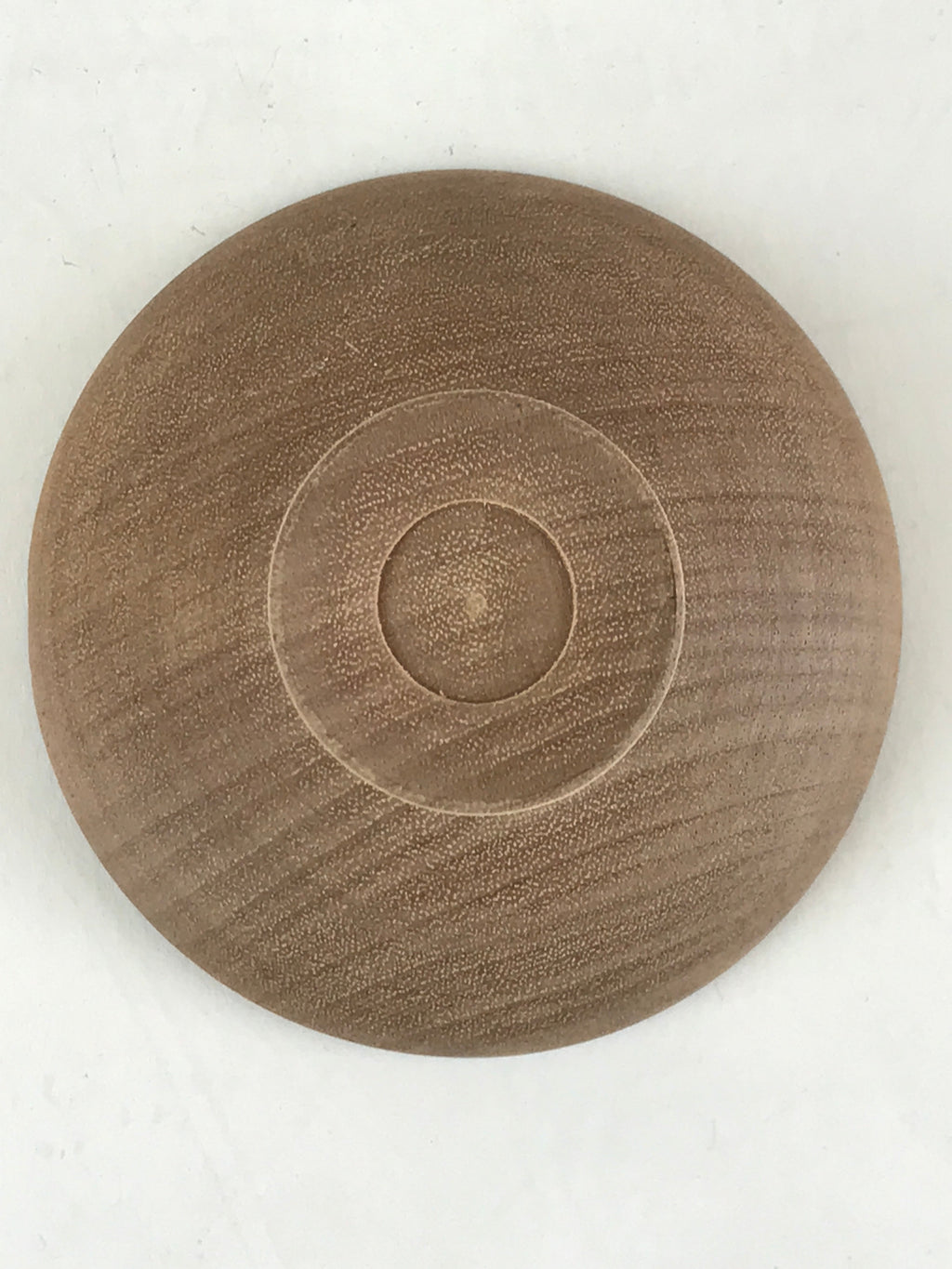Japanese Wooden Sake Cup Vtg Fuji Mountain Guinomi Ochoko Sakazuki Brown G72