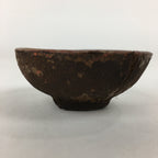 Japanese Wooden Sake Cup Vtg Gold Design Sakazuki Ochoko Guimoni G23