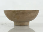 Japanese Wooden Sake Cup Vtg Wood Carved Guinomi Ochoko Sakazuki Brown G73