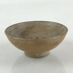 Japanese Wooden Sake Cup Vtg Wood Carved Guinomi Ochoko Sakazuki Brown G73