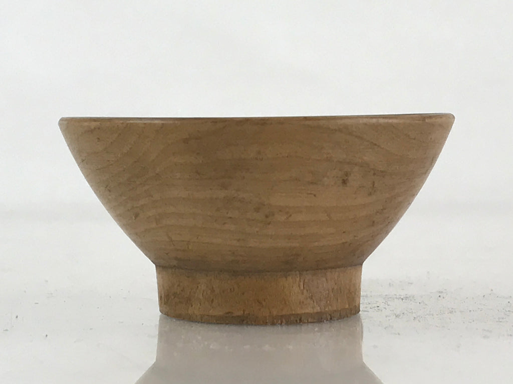 Japanese Wooden Sake Cup Vtg Wood Carved Guinomi Ochoko Sakazuki Gourd G74