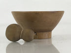 Japanese Wooden Sake Cup Vtg Wood Carved Guinomi Ochoko Sakazuki Gourd G74