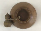 Japanese Wooden Sake Cup Vtg Wood Carved Guinomi Ochoko Sakazuki Gourd G74