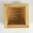 Japanese Wooden Sake Drink Cup Masu Vtg Natural Wood Celebration UR732