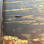 Japanese Wooden Serving Tray Vtg Cherry Bark Finish Brown Square Obon UR533