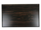 Japanese Wooden Serving Tray Vtg Large Kyoto Obon Dark Brown Rectangle UR869