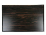 Japanese Wooden Serving Tray Vtg Large Kyoto Obon Dark Brown Rectangle UR869