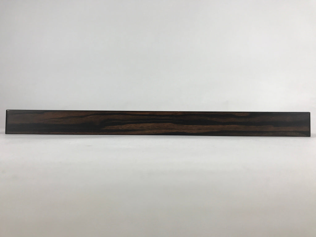 Japanese Wooden Serving Tray Vtg Large Kyoto Obon Dark Brown Rectangle UR869