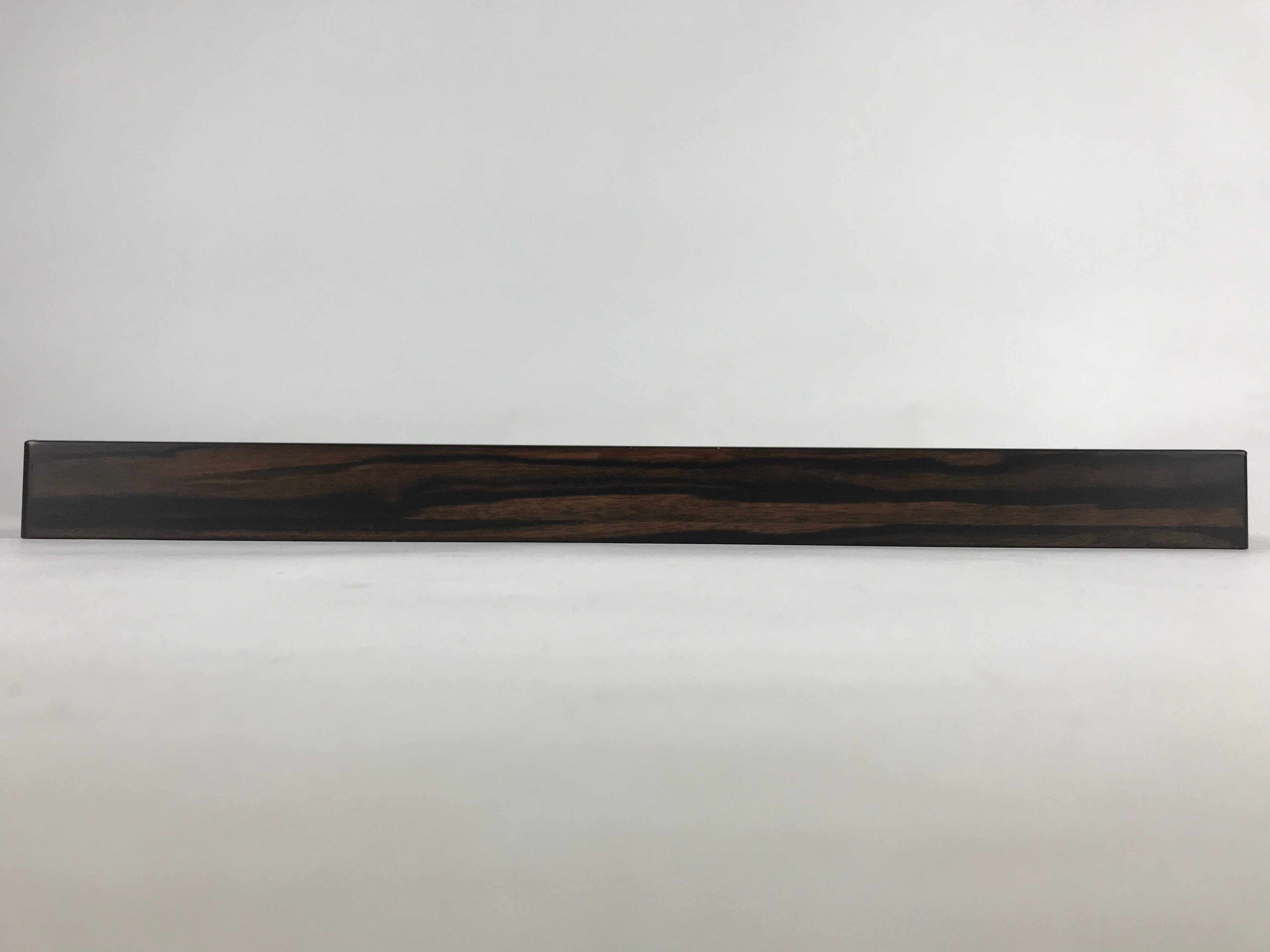Japanese Wooden Serving Tray Vtg Large Kyoto Obon Dark Brown Rectangle UR869
