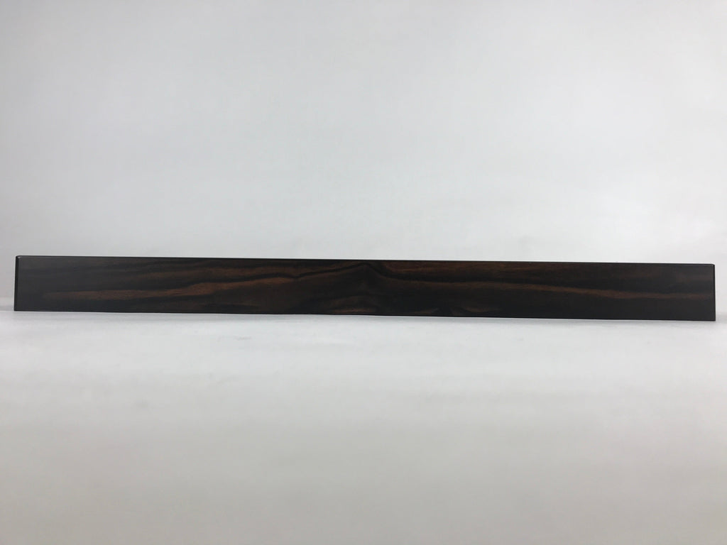 Japanese Wooden Serving Tray Vtg Large Kyoto Obon Dark Brown Rectangle UR869