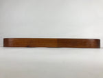 Japanese Wooden Serving Tray Vtg Large Obon Brown Maki-e Flower UR857