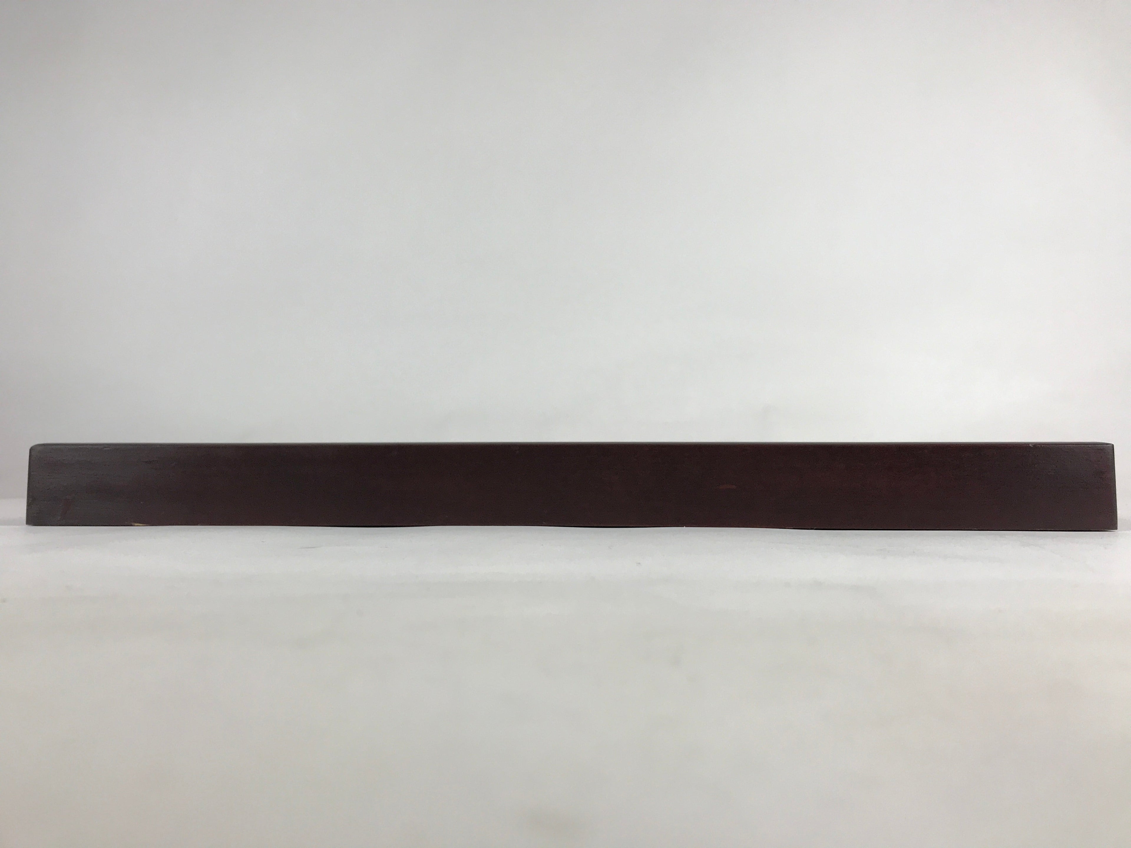 Japanese Wooden Serving Tray Vtg Large Obon Dark Brown Rectangle UR856