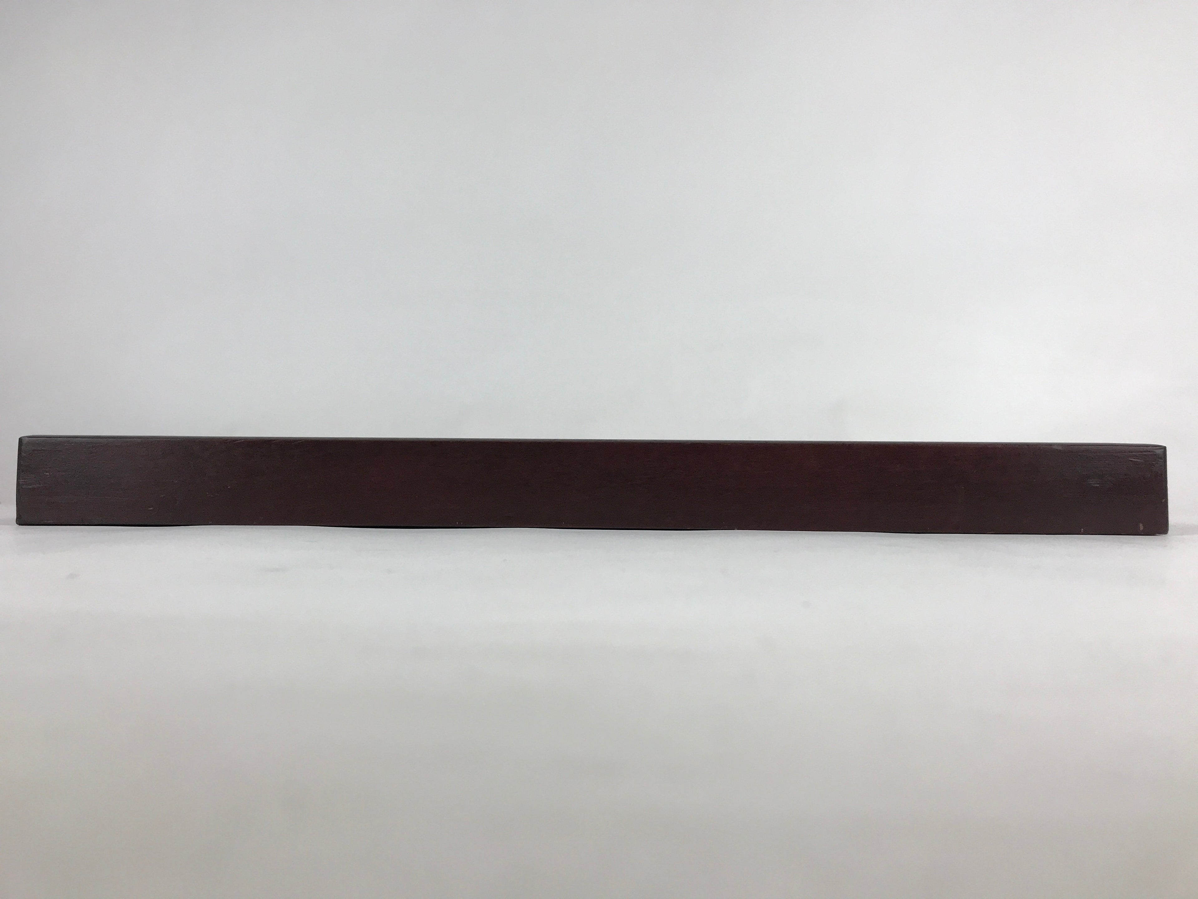 Japanese Wooden Serving Tray Vtg Large Obon Dark Brown Rectangle UR856