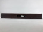 Japanese Wooden Serving Tray Vtg Large Obon Dark Brown Rectangle UR856