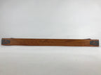 Japanese Wooden Serving Tray Vtg Large Obon Dark Brown Rectangle UR871