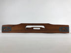 Japanese Wooden Serving Tray Vtg Large Obon Dark Brown Rectangle UR871