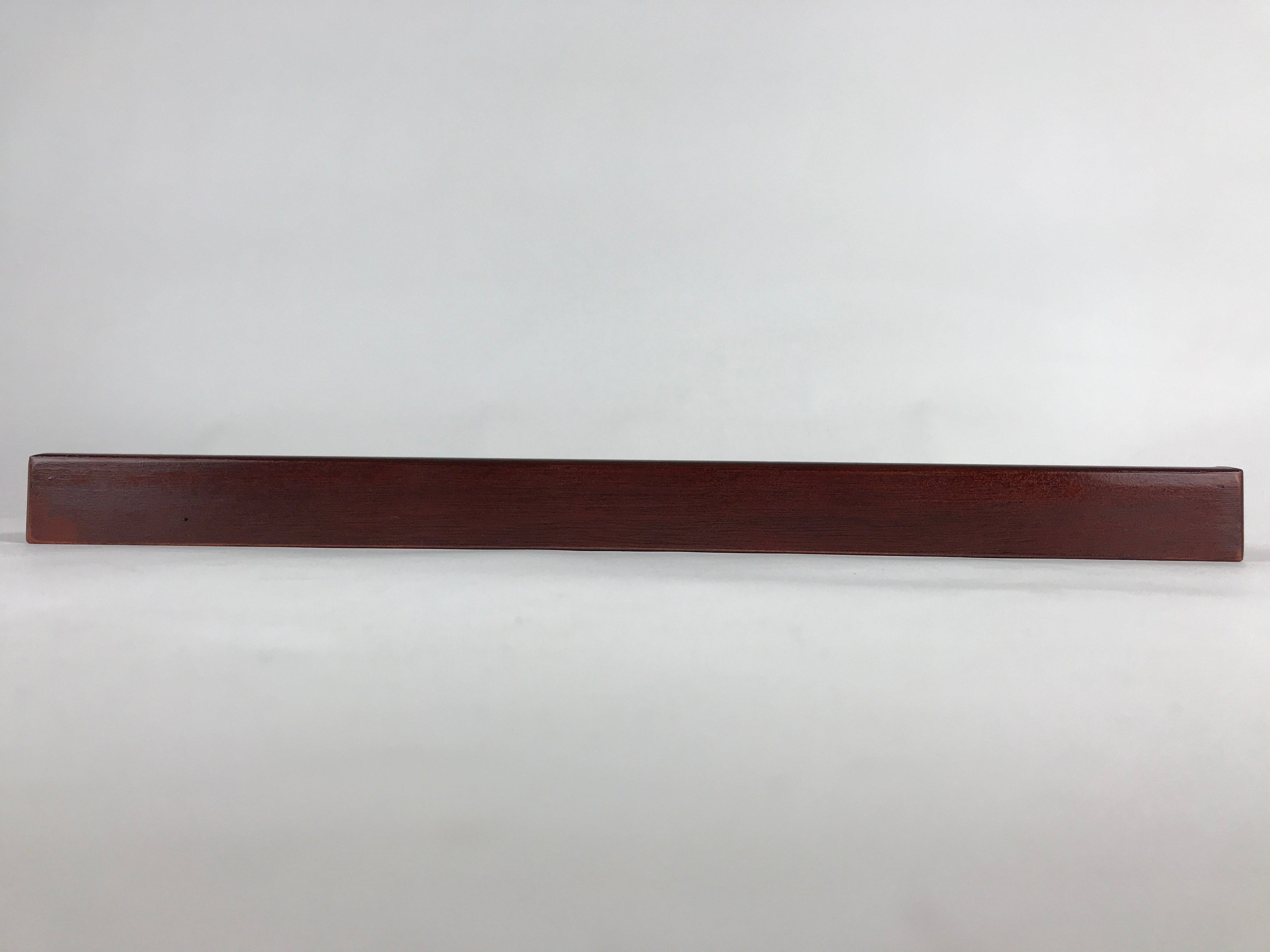 Japanese Wooden Serving Tray Vtg Large Obon Dark Brown Rectangle UR872